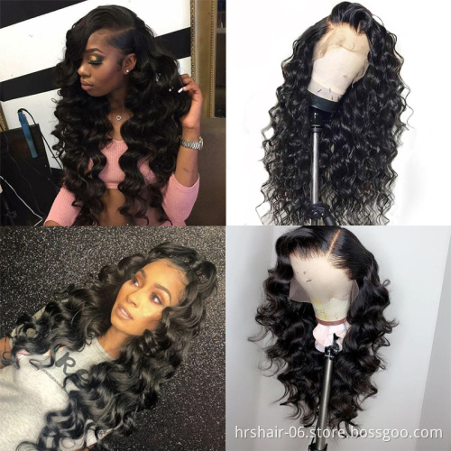 Body Wave Malaysia 360 Frontal Human Hair Full Lace Wigs Pre Plucked Peruvian Body Wave lace Front Wigs